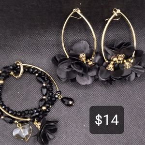 Bracelet with earrings set